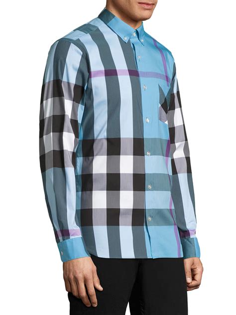 burberry casual button doen xs|Burberry Button Down Shirts Mens .